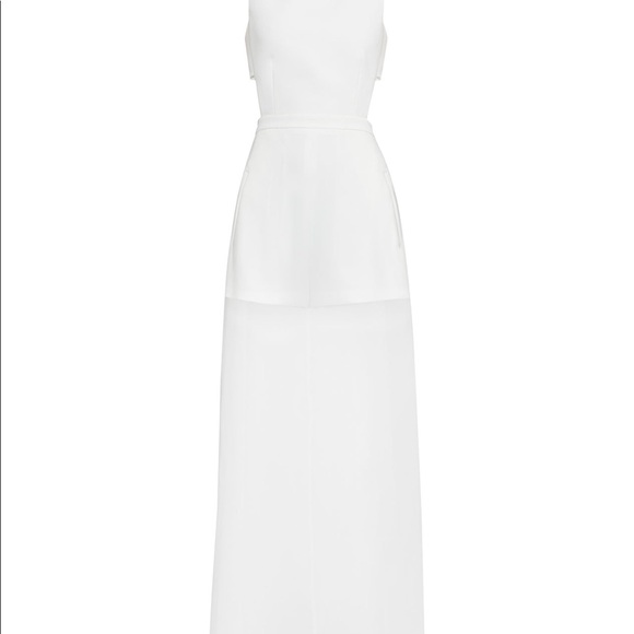 BcbgMaxazria white sheer shorts dress Sz 10 - Picture 4 of 8